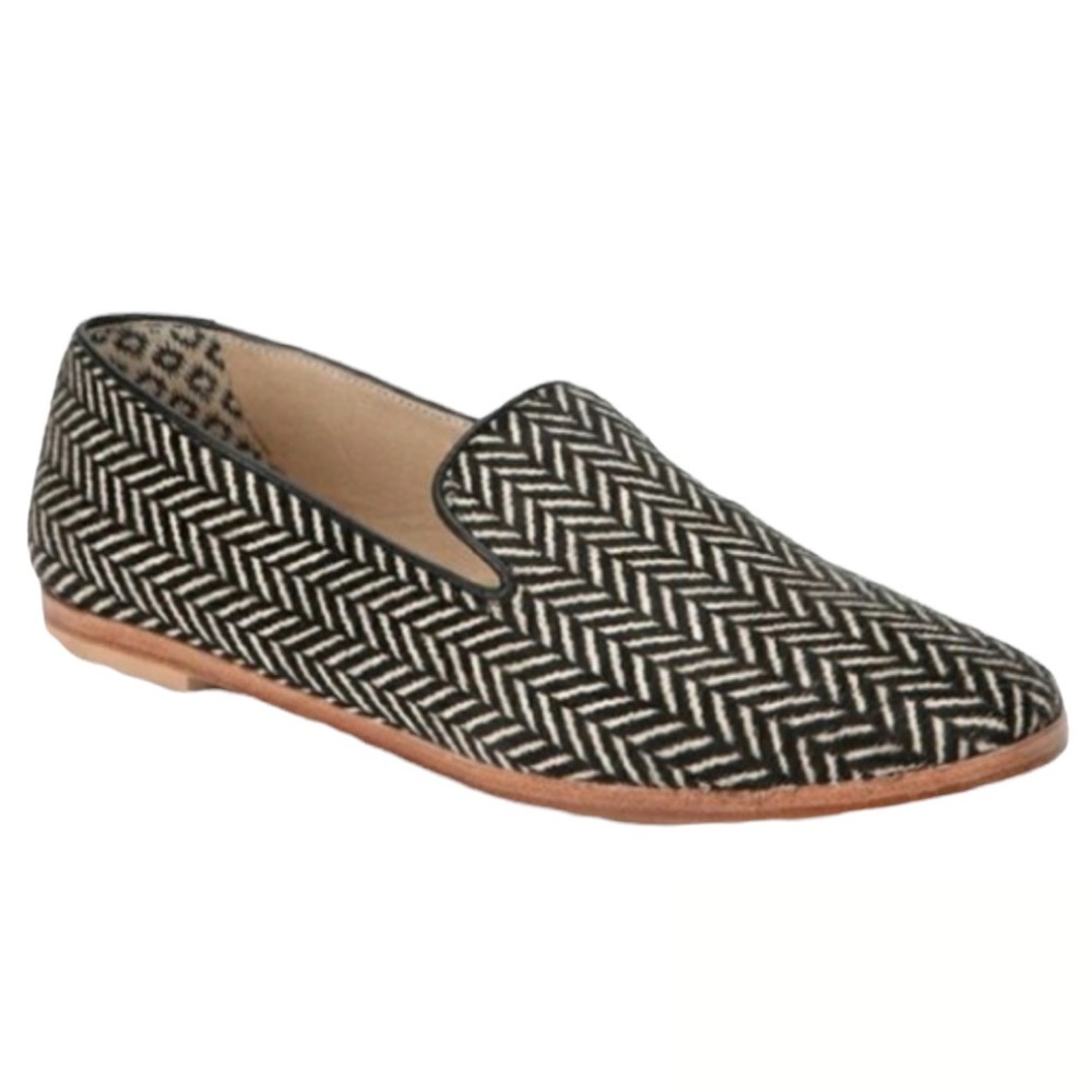Matt Bernson Calf Hair Herringbone Loafers Women’s 6.5